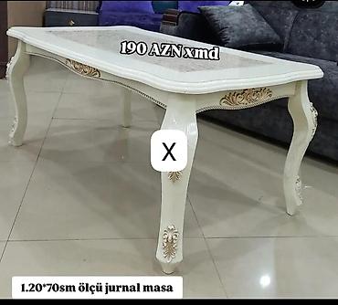 çay masası: Düz masa, Açılmayan, Təkərsiz, Zəmanətsiz — 1