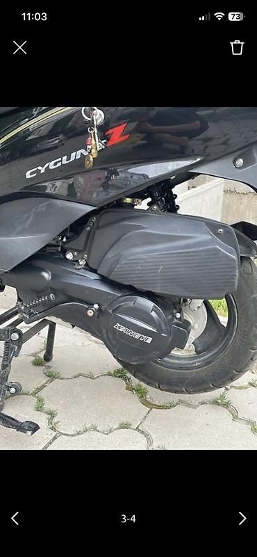 dio af27: Скутер Cygnus Z / Wanbye в чёрном цвете. Компактная городская модель с — 2