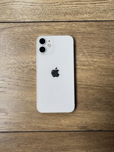 очень срочно продам: IPhone 12 mini, Б/у, 128 ГБ, Белый, Защитное стекло, Чехол, 74 %