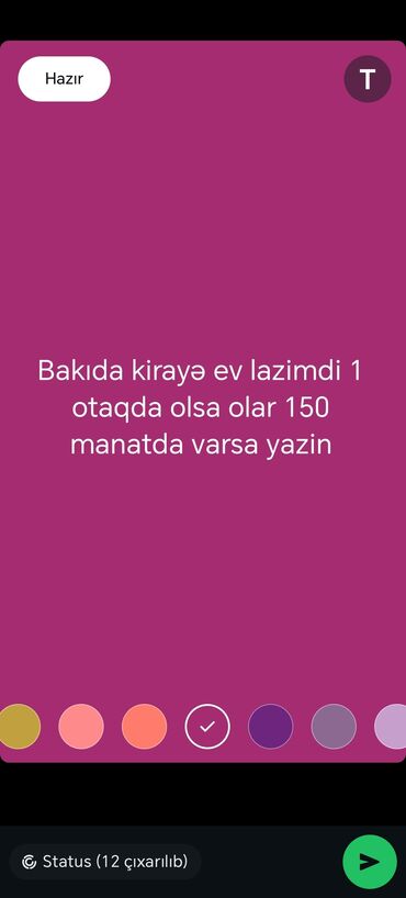 şəmkirdə evlər: Bakıda Kirye ev lazimdi yoldaş axtaran varsa yazsin tələbə varsa