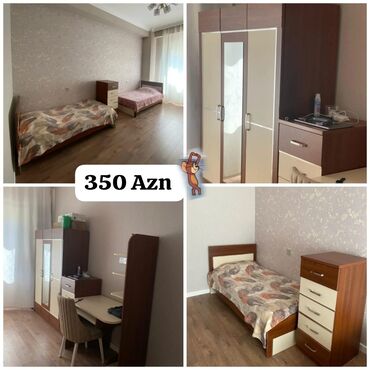 Uşaq və gənc otağı üçün dəstlər: 2 eded carpayi. 2 eded 5 siyirmeli tunbuckalari. Dolab. Yazi masasi