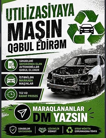 disk teker prius: Xidmət: Avtomobillərin utilizasiyaya qəbul edilməsi - Sənədləri — 1