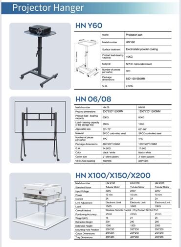 Proyektorlar: Yeni Stasionar Proyektor Ünvandan götürmə, Pulsuz çatdırılma, Ödənişli çatdırılma — 17