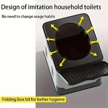 Oprema za kampovanje: Prenosivi sklopivi toalet/kanta – multifunkcionalna kutija za — 9