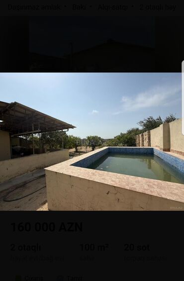 Həyət evləri və villaların satışı: 2 otaqlı həyət evi – yaşıllıqlı bağ sahəsi ilə - Yaşayış tipi: həyət — 5