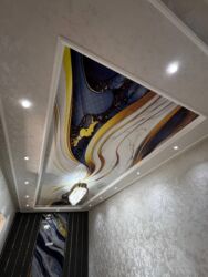 Натяжной потолок: Натяжной потолок 3D потолки, Глянцевое, Матовое Бесплатный замер, Монтаж, Бесплатная консультация — 8