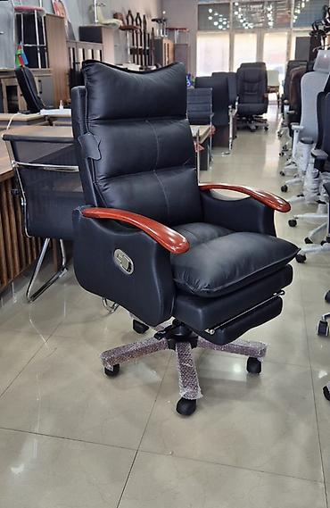 ofis əşyaları: Yeni, Təkərli, Qolları tənzimlənmir, Süni dəri — 5