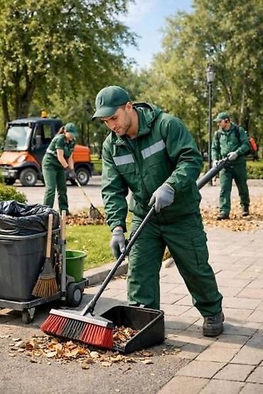 ниже: Мусор заберем с собой 🌿 Покос травы и уборка территории в Бишкеке! 🌿 — 4