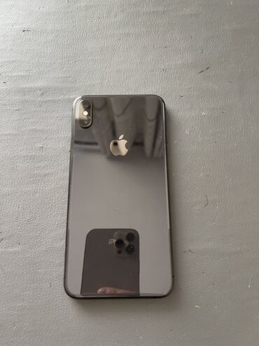 сломаные телефоны: IPhone Xs Max, 256 ГБ, Black Titanium, Каптама, 75 %