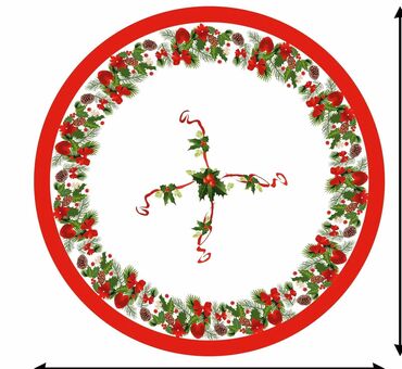 Kuhinjski tekstil: Stolnjak, Novo, bоја - Crvena — 5