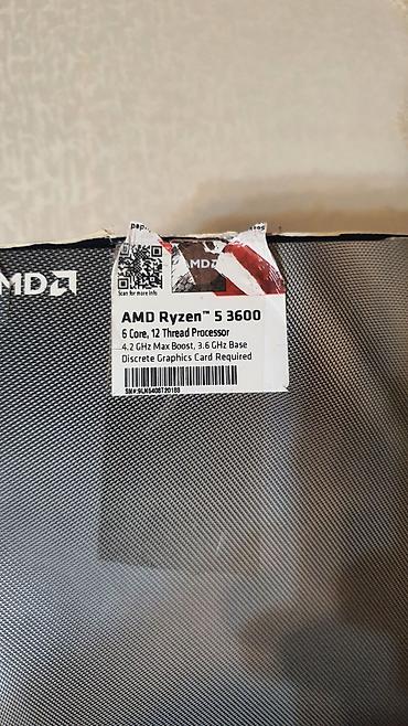 Kompüter ehtiyyat hissələri: Prosessor AMD Ryzen 5 3600, 3-4 GHz, 6 nüvə, İşlənmiş — 4
