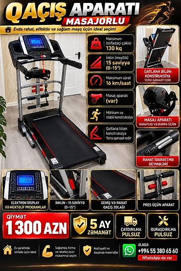 Qaçış trenajorları: Qaçış aparatı – ev üçün ideal seçim Variant 1: - Maksimum istifadəçi — 2