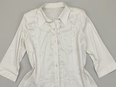 białe bluzki damskie do garnituru: Bluzka Damska, L, stan - Dobry