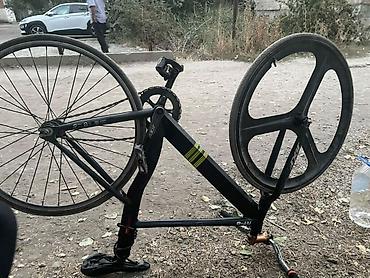 volvo 340: Фикс-байк (single speed) с нестандартной рамой и аэроколесом--jixf at8 — 1