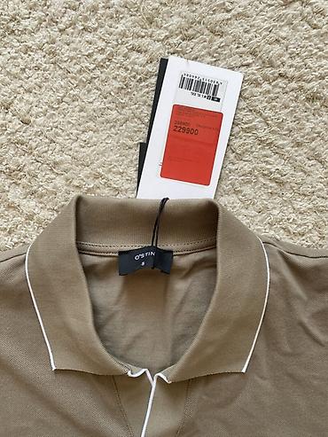 pull bear: Мужская футболка, S, O′STIN, Новый, цвет - Бежевый, Платная доставка, Самовывоз — 2