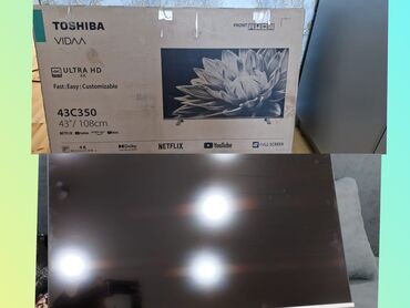 kabelsiz tv: Yeni Televizor Toshiba 4K (3840x2160), Pulsuz çatdırılma