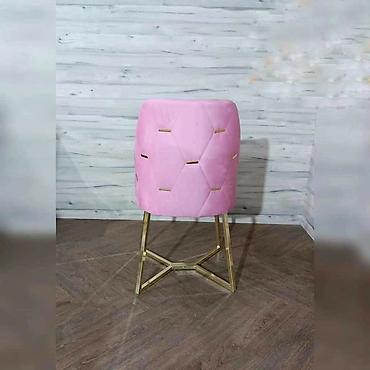 Stolice: Barske/dining stolice sa zlatnim metalnim nogama i mekanim — 6