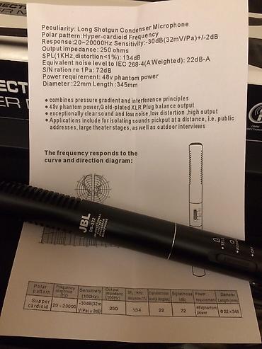 kamera video: Jbl DB-321 Mikrafon video kameralar ucun kino chekiliwi ve s ucun Yeni — 3