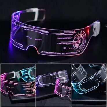 Naočare: Cena 1490 dinara LED Svetlece Neonske naocare LED svetleće naočare — 4