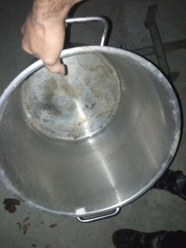 Tava-qazan dəstləri: Qazan, rəng - Gümüşü, Paslanmayan polad, Türkiyə — 19