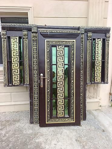 набор инструментов: Dekorativ giriş qapısı və yan panellər dəsti - Material: metal — 1