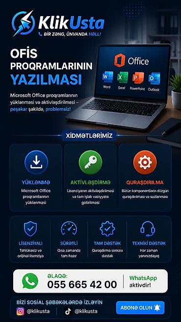 acer pc: 💻 Noutbuk və PC üçün: ✔ Windows 10 / 11 quraşdırılması ✔ Microsoft — 2