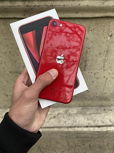 Apple iPhone: IPhone SE 2020, 64 GB, Qırmızı, Simsiz şarj, Sənədlərlə, Barmaq izi — 1