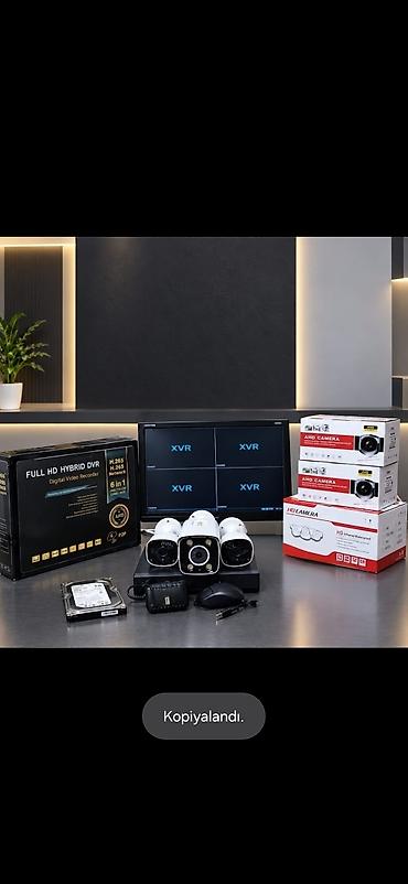 sony musiqi mərkəzi: Monitor DVR 4 Kanal (5 MP Təzədir) Telefondan izləmə 5 MP 3 ədə çöl — 1
