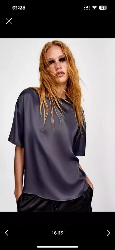 zara платье: Zara qadın satin bluz oversize s m olur. 59 azn alınıb bir defe