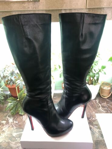 Çəkmələr: Çəkmə, Ölçü: 38, rəng - Qara, İşlənmiş — 6