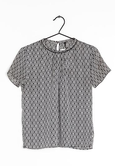 Köynək və bluzalar: Pepe Jeans qadın bluzası - Rəng/naxış: qara üzərində krem-ağ — 1