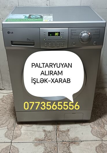 Paltaryuyan maşınlar: Paltaryuyan maşın LG, 10 kq, İşlənmiş, Avtomat, Qurutma var, Ödənişli çatdırılma