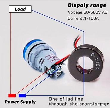 horizontala i vertikala: VOLTMETAR AMPERMETAR 500V 100A | Voltmetar ampermetar ugradni Napon — 2