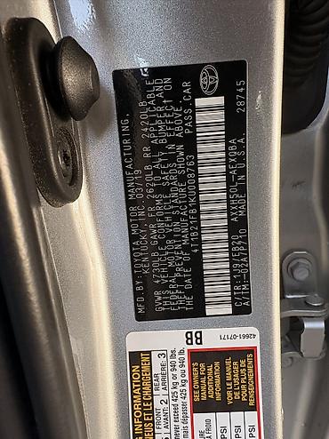 Toyota: Toyota Avalon: 2019 г., 2.5 л, Автомат, Гибрид, Седан — 9