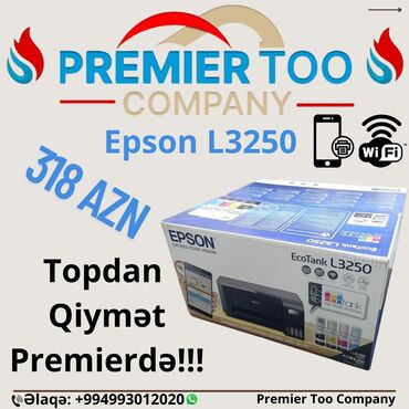 irşad electronics planşetlər: Epson L3250 EcoTank printeri ev və ya ofis üçün ideal çoxfunksiyalı
