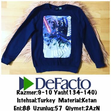 defacto türkiye: Brend:Defacro Razmer:9-10 Yash(134-140) Istehsal:Turkey Material:Ketan