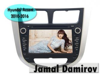 монитор для автомобиля: Hyundai̇ accent 2010-2016 üçün monitor. Монитор для hyundai̇ accent — 1
