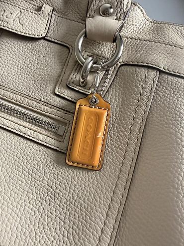leather: Классическая сумка, Coach, Материал: Натуральная кожа, Застежка на молнии, Женские, Б/у — 3