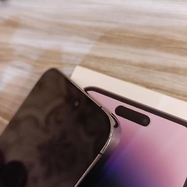 Apple iPhone: IPhone 14 Pro Max, 256 GB, Deep Purple, Zəmanət, Barmaq izi, Simsiz şarj — 14