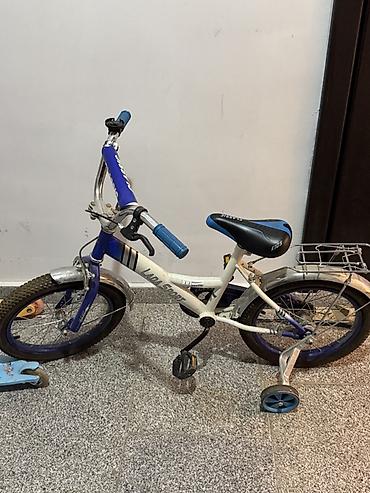 velo disk: Uşaq velosipedi – Laba Sport Kids, 16” təkər - Rəng: ağ–mavi - — 2