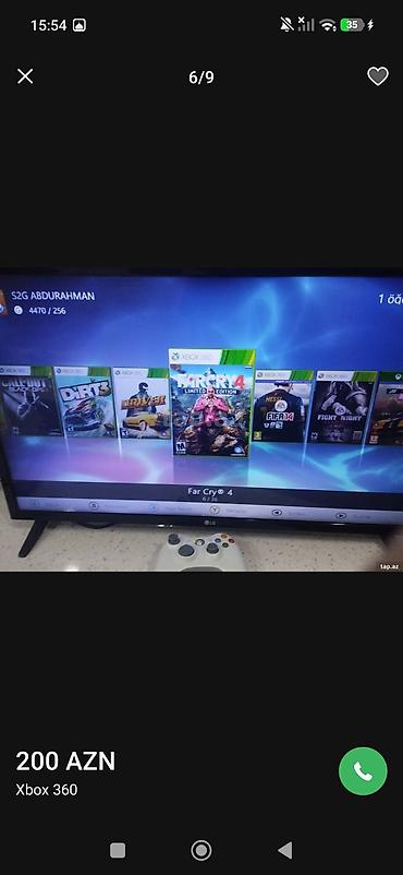 xbox one kredit: 500GB PROŞİFKALI XBOX 360E Qızma,Donma problemi yoxdur ideal — 2