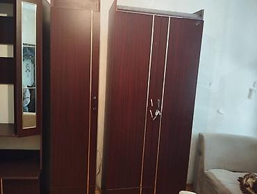 qehveyi: Qonaq otağı üçün modul mebel dəsti - Rəng: tünd qəhvəyi (ağ xətli — 2