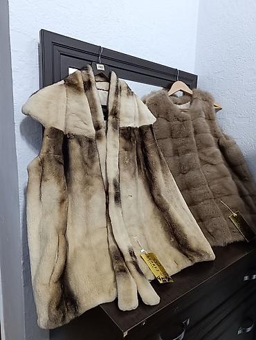 жилет из овчины: Другие жилеты L, XL, 2XL, цвет - Бежевый — 2