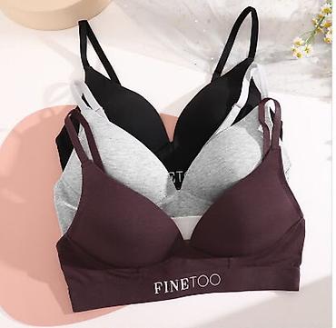 бюстгальтеры: 100% хлопок (100% cotton): Бескаркасный женский бра / бюстгальтер с — 3