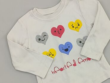 sweterek niemowlęcy biały: Bluza, 0-3 m, stan - Dobry