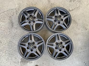 15 disk type 1: Литые Диски R 15 Honda, Комплект, отверстий - 5, Б/у — 1