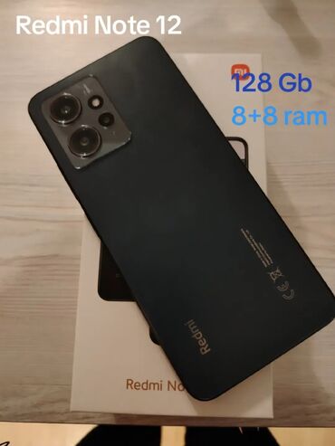 Xiaomi: Xiaomi Redmi Note 12 Pro 5G, 128 GB, rəng - Göy, 
 Barmaq izi, Face ID