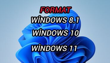 Noutbuklar, kompüterlər: Kompüter təmiri. format edilməsi ən ucuz qiymətə çalışıram edim. win