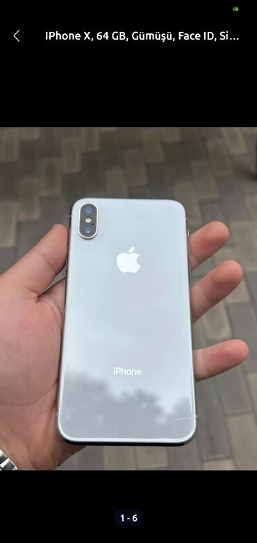 Apple iPhone: IPhone X, 64 GB, Face ID