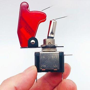 stop svetla za auto prikolice: AUTO ALUMINIJUMSKI PREKIDAC LED SVETLO 12V | Prekidač 0-1  ima LED — 1